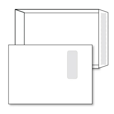 Image of Blake Purely Everyday C4 324 x 229 mm 100 gsm Pocket Self Seal Window Envelopes (13892) White Pack of 250
