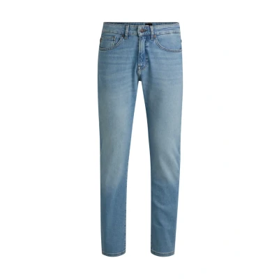 Image of BOSS Remaine BC Straight leg jeans, Men&#039;s, Size: 35x32, Bright blue