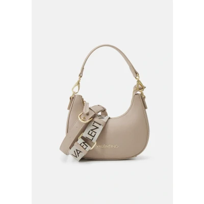 Image of Valentino Zero Re 22cm Leather Shoulder Bag, Beige, ESTÁNDAR