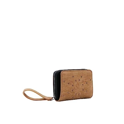 Image of Desigual Women&#039;s Mone_Aquiles Maya Bi fold Wallet, Brown, 1, 1