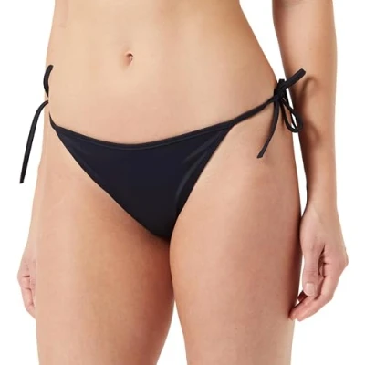 Image of Calvin Klein Women&#039;s String Side Tie Sport Bikini Bottoms, Black (Pvh Black), 3XL Plus