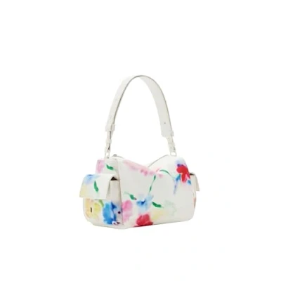 Image of Desigual Women&#039;s liquidflower Ha ACCESSORIES PU HAND BAG, White, One size, Size