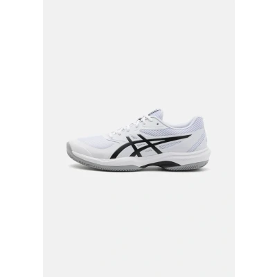 Image of Asics GAME Clay court tennis shoes, Men&#039;s, Size: 7.5, White/saxon green shoes