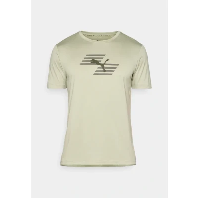 Image of Puma Hyrox Graphic TEE Sports Tshirt, Men&#039;s, Size: Small, Lux army