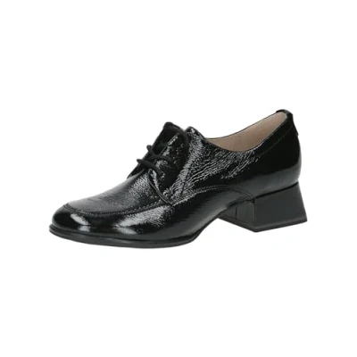 Image of CAPRICE Damen Schnürschuhe aus Leder mit Blockabsatz, Schwarz (Black Naplak), 38.5 EU