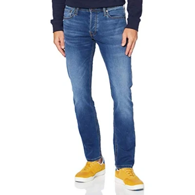 Image of JACK &amp; JONES Men&#039;s Jeans, Bleu Foncã, 32W / 34L