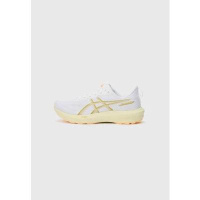 Image of Asics GT 1000 14 Road running shoes, Men&#039;s, Size: 10.5, White/lemongrass shoes