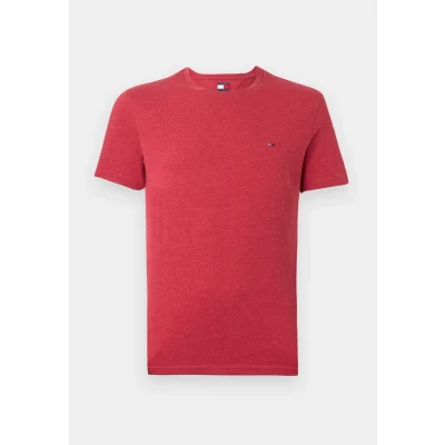Image of Tommy Jeans Jaspe SLIM TEE Basic Tshirt, Men&#039;s, Size: 34, Sapphire red