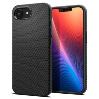 Image of Spigen Liquid Air Case Compatible with iPhone 16e 2025 Matte Black