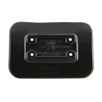 Image of Scotty Glue On Pad For Inflatable Boats, Black Boat rod holder