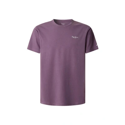 Image of Pepe Jeans Original Basic Tshirt, Men&#039;s, Size: XS, Aubergine purple