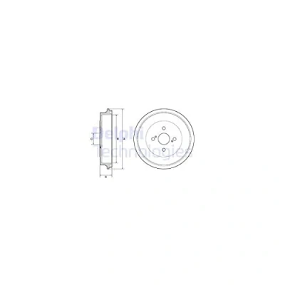 Image of Brake Drum DELPHI BF560