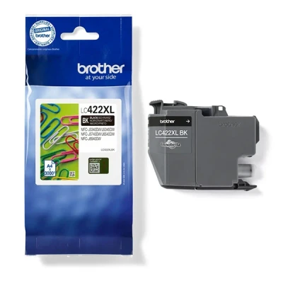 Image of Brother Original LC 422XLBK Black Ink Cartridge for Approx. 3,000 Pages MFC J5340DW, J5345DW, J5740DW, J6540DW, J6940DW