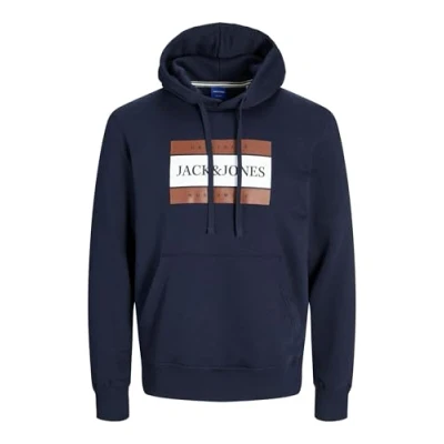 Image of Jack &amp; Jones LOGO Sweatshirt, Men&#039;s, Size: Large, Sky captain