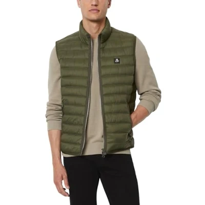 Image of Marc O&#039;Polo Stand UP Collar ZIP Pockets Waistcoat, Men&#039;s, Size: Large, Dried herb