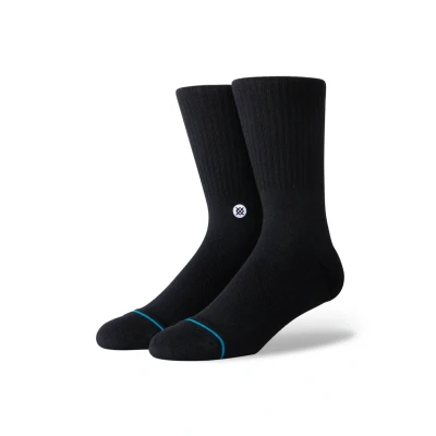 Image of Stance ICON Unisex Socks, Size: 5.5 7.5, Black/white