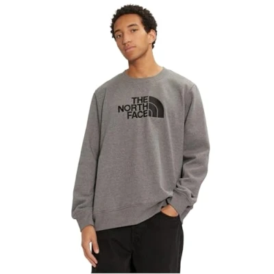 Image of The North Face DREW PEAK CREW Sweatshirt, Men&#039;s, Size: XS, Medium grey heather