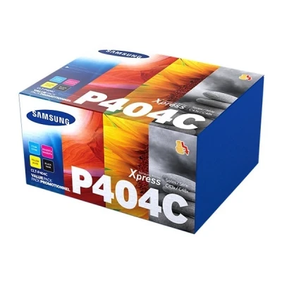 Image of HP Samsung CLT P404C 4 pack black, yellow, cyan, magenta original Toner Cartridge (Packaging may vary)