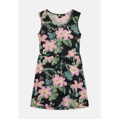 Image of Roxy Surfs UP Printed Jersey dress for kids, Size: 16y, Anthracite shadow