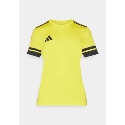 Image of adidas Performance SQUADRA25 Short Sleeve Sports Tshirt, Men&#039;s, Size: Medium, Team yellow/black