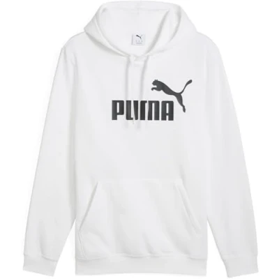 Image of Puma LOGO Hoodie Hoodie, Men&#039;s, Size: Small, White