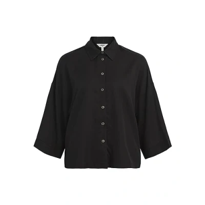 Image of Object Buttondown blouse, Women&#039;s, Size: 36, Black