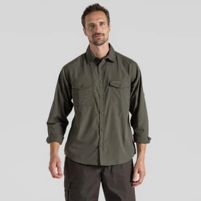 Image of Craghoppers Herren Kiwi Ls Shirt Wanderhemd (1er Pack)