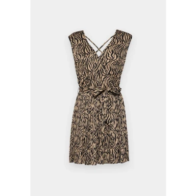 Image of ONLY Onlsafari LIFE Day dress, Women&#039;s, Size: XXS, Beige