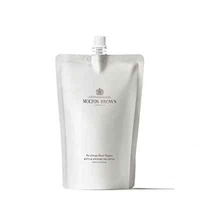Image of Molton Brown Re charge Black Pepper Bath and Shower Gel Refill 400ml