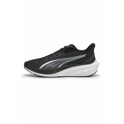 Image of Puma Unisex Darter Pro Street Running Shoe, Black White, 3.5 UK