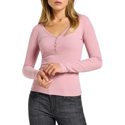 Image of Lee LS Henley Long sleeved top, Women&#039;s, Size: 4/6, Pretty plum