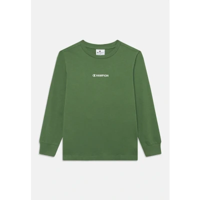 Image of Champion Graphic Long Sleeve Unisex sleeved top for kids, Size: 3 4y, Green