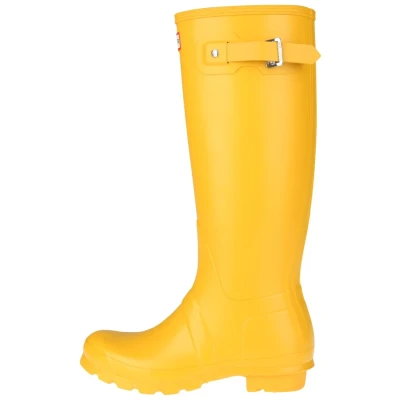 Image of Hunter Original Womens TALL BOOT Wellies, Women&#039;s, Size: 7, Yellow shoes