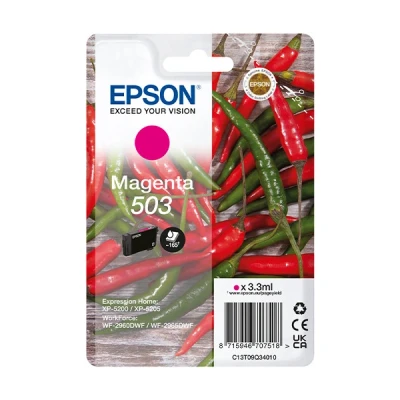 Image of WorkForce WF 2960DWF Epson 503 magenta ink cartridge (original Epson)