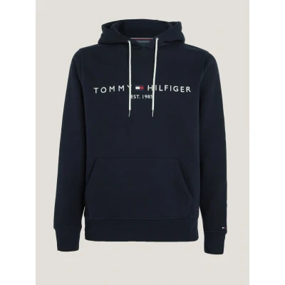 Image of Tommy Hilfiger LOGO Hoody Hoodie, Men&#039;s, Size: XS, Blue