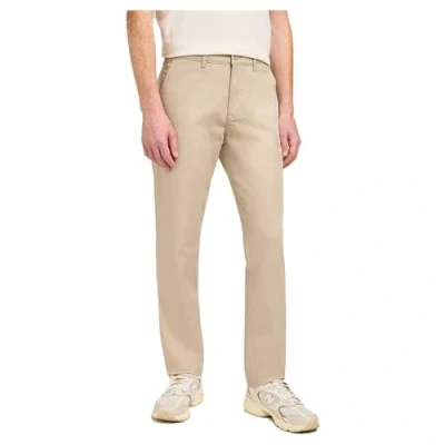 Image of Lee Regular Chino Trousers, Men&#039;s, Size: 33x32, Stone