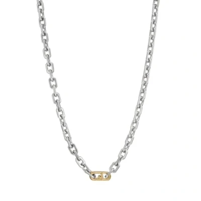 Image of Emporio Armani Trend Necklace 2tone, Men&#039;s, Size: One Size, 2 tone