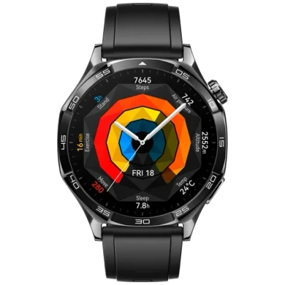 Image of Huawei Watch GT 5 46mm Black (Black Rubberren Strap)