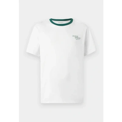 Image of Wrangler Ringer TEE Print Tshirt, Men&#039;s, Size: Medium, Worn white
