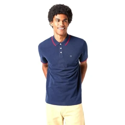 Image of Wrangler Men&#039;s Polo Shirt, Navy, 3XL