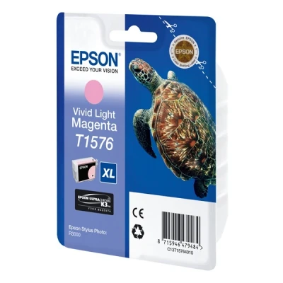 Image of Epson T1576, Print Cartridge 1 x Vivid, Light Magenta, Genuine