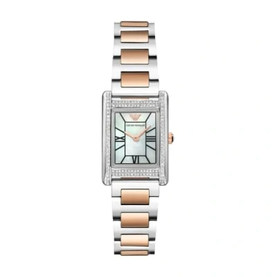 Image of Emporio Armani Genni Watch silvercoloured, Women&#039;s, Size: One Size, Silver coloured
