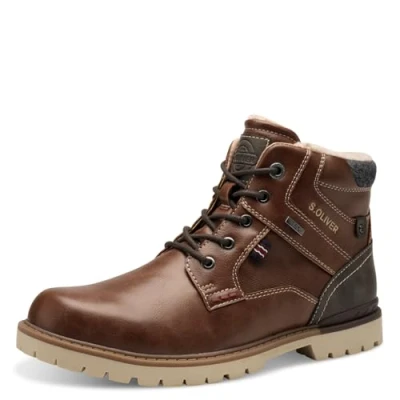Image of s.Oliver Winter boots, Men&#039;s, Size: 7.5, Brown Synthetics