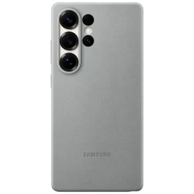 Image of Samsung Kindsuit Pu Leather Back Cover Grey Galaxy S25 Ultra
