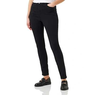 Image of Kaffe Curve Kcwilla Slim fit jeans, Women&#039;s, Size: 14, Black deep