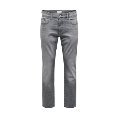 Image of Only &amp; Sons Men&#039;s Jeans, Light Gray, 33W / 34L