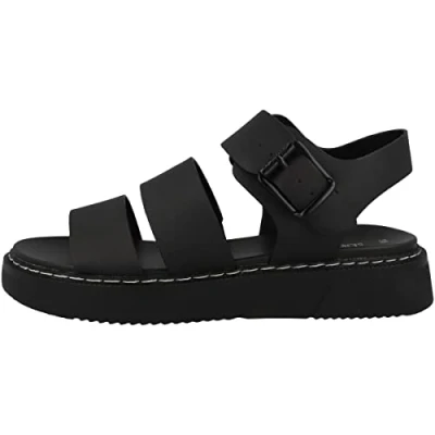 Image of s.Oliver Platform sandals, Women&#039;s, Size: 6.5, Black High quality imitation leather