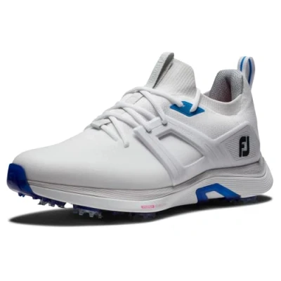 Image of FootJoy Men&#039;s Hyperflex Golf Shoe, White Blue Pink, 6 UK