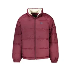 Image of Tommy Jeans Puffer Winter jacket, Men&#039;s, Size: Medium, Deep rouge
