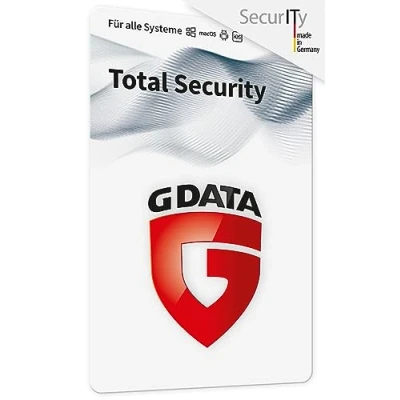 Image of G DATA Total Security 2024 1 Device Year Virus Protection Program Password Manager PC, Mac, Android, iOS Future Updates Included Made in Germany Activation Card by Post